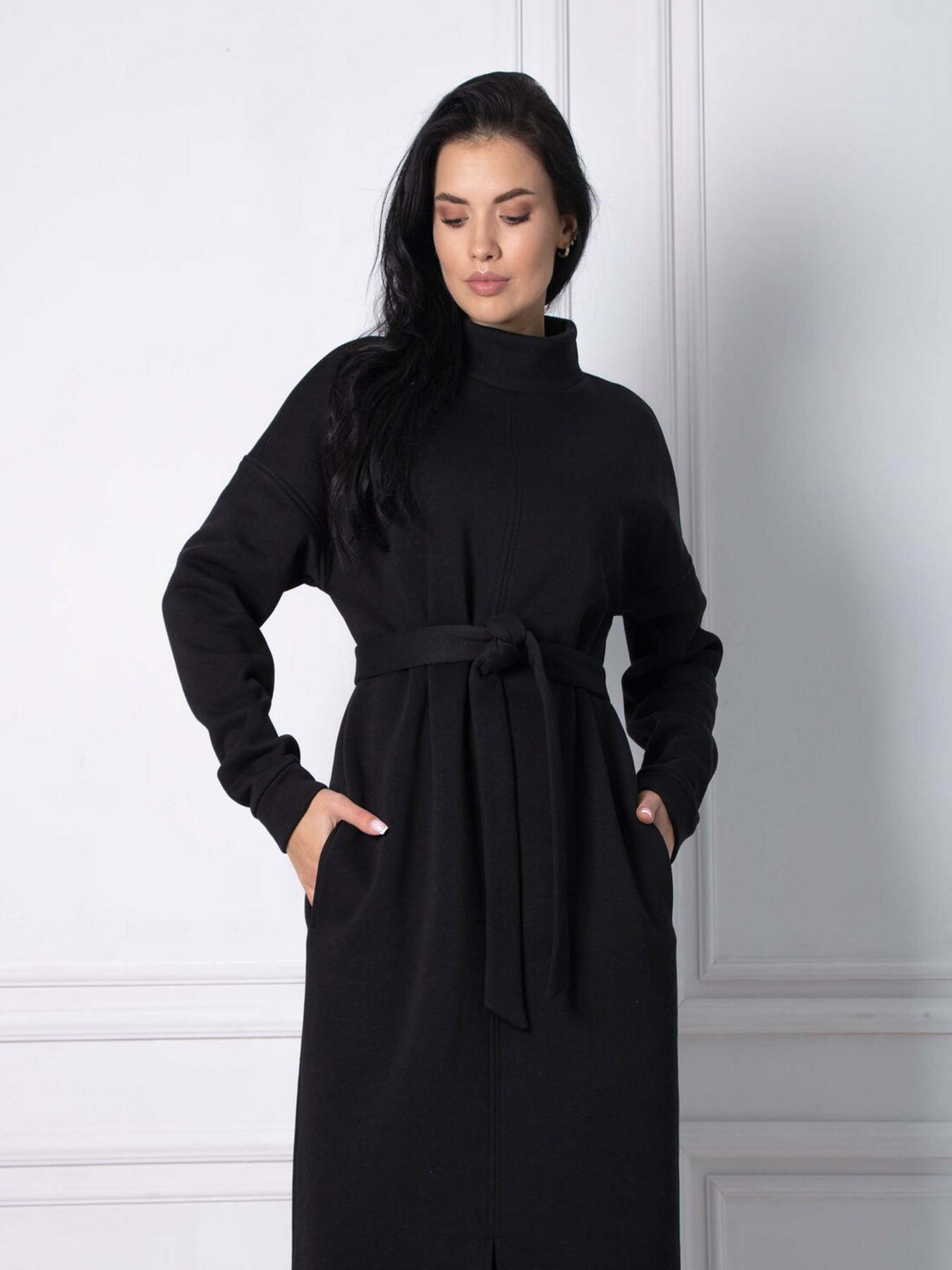 Платье миди RiMari модель 1622-chornij Платье миди RiMari модель 1622-chornij Фото