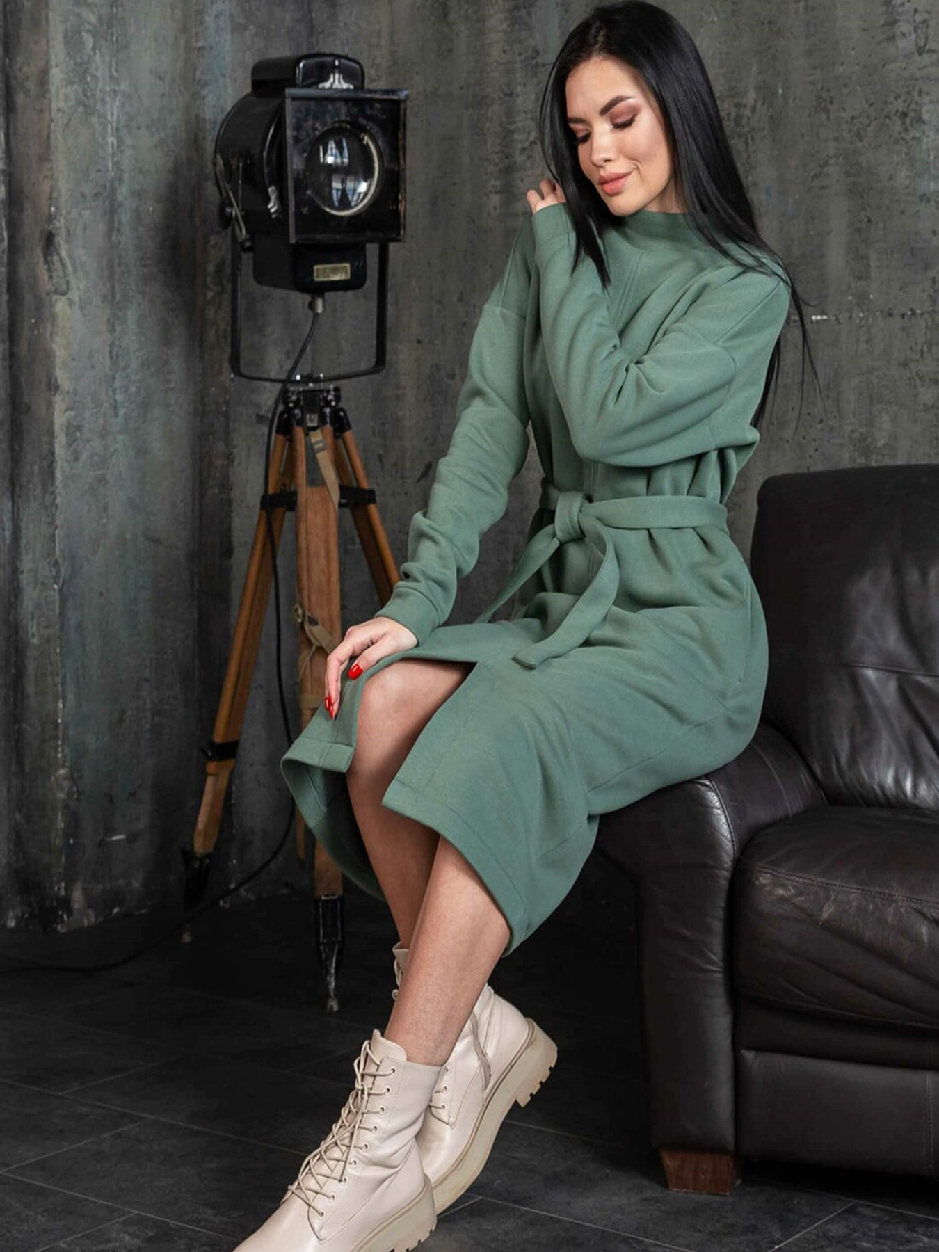 Платье миди RiMari модель 1622-olivka Фото