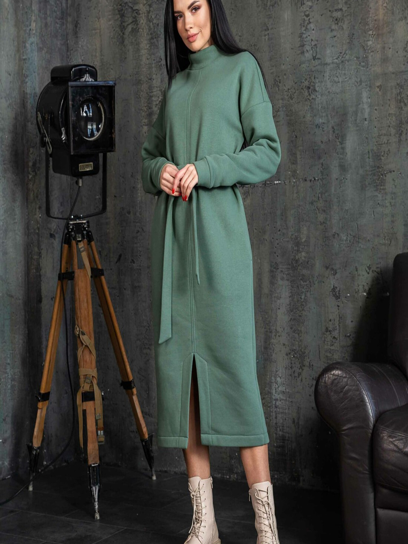 Платье миди RiMari модель 1622-olivka Фото