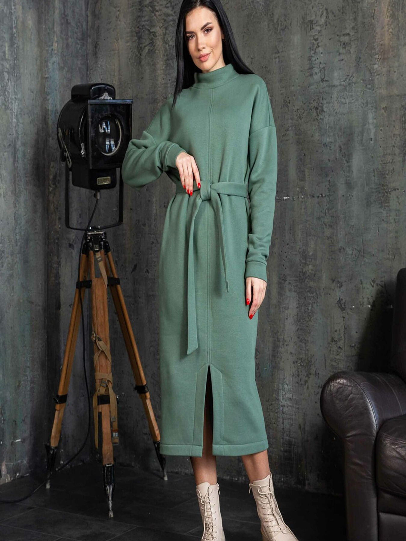 Платье миди RiMari модель 1622-olivka Фото