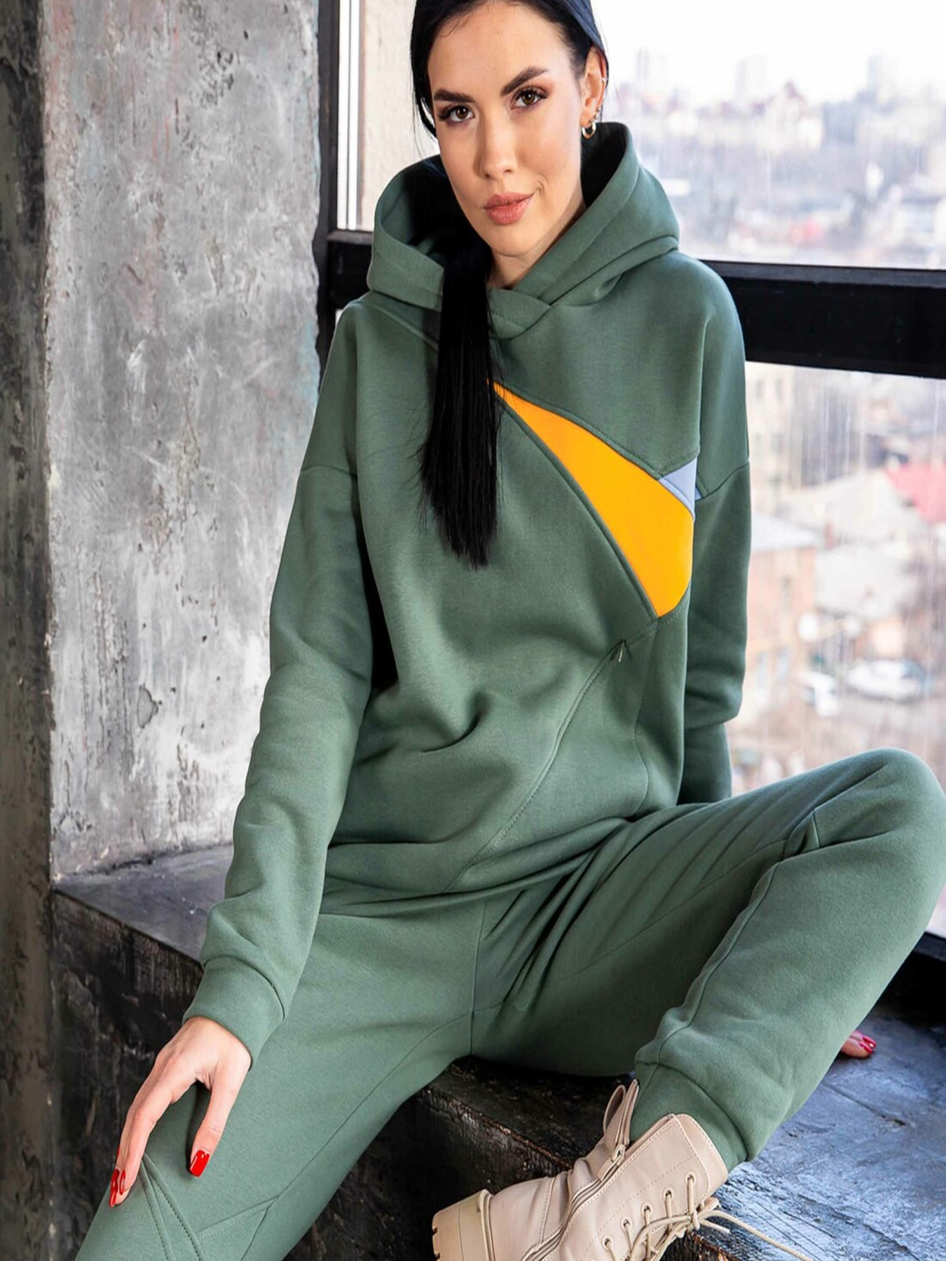 Худи RiMari модель 02-olivka Фото