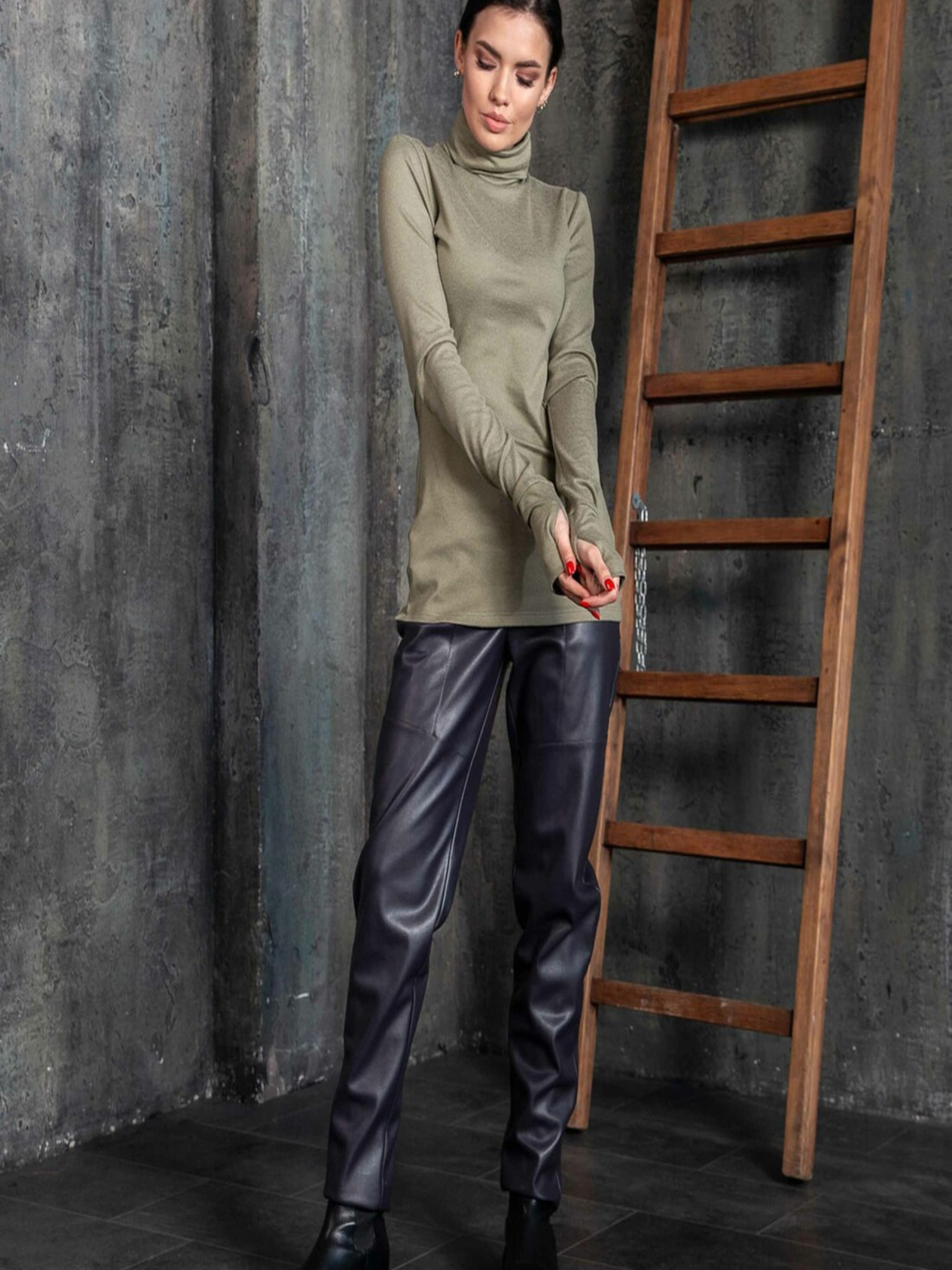 Водолазка RiMari модель 17-1-90-18-olivka Фото