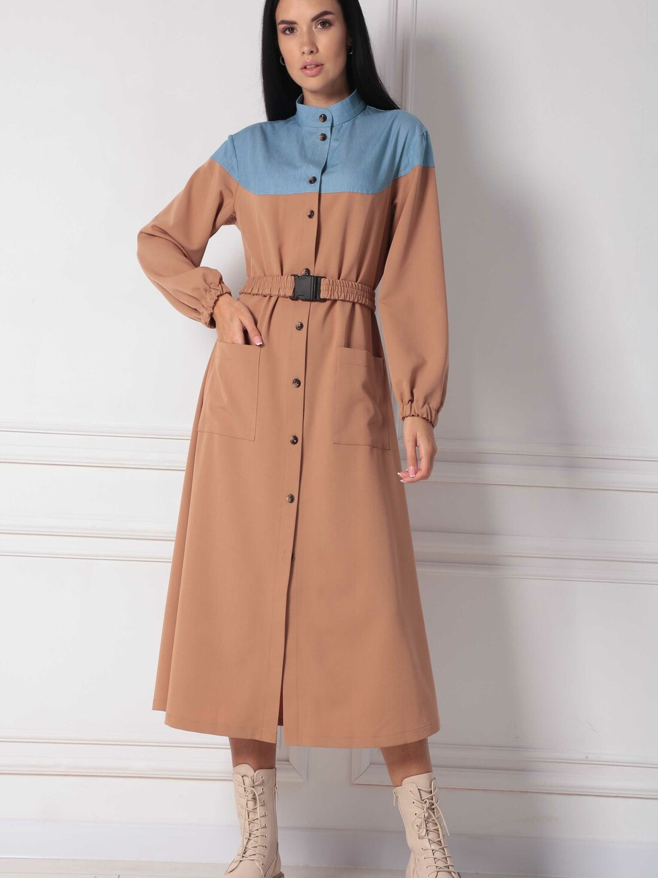 Платье миди RiMari модель 12-blakitnij-kemel Фото