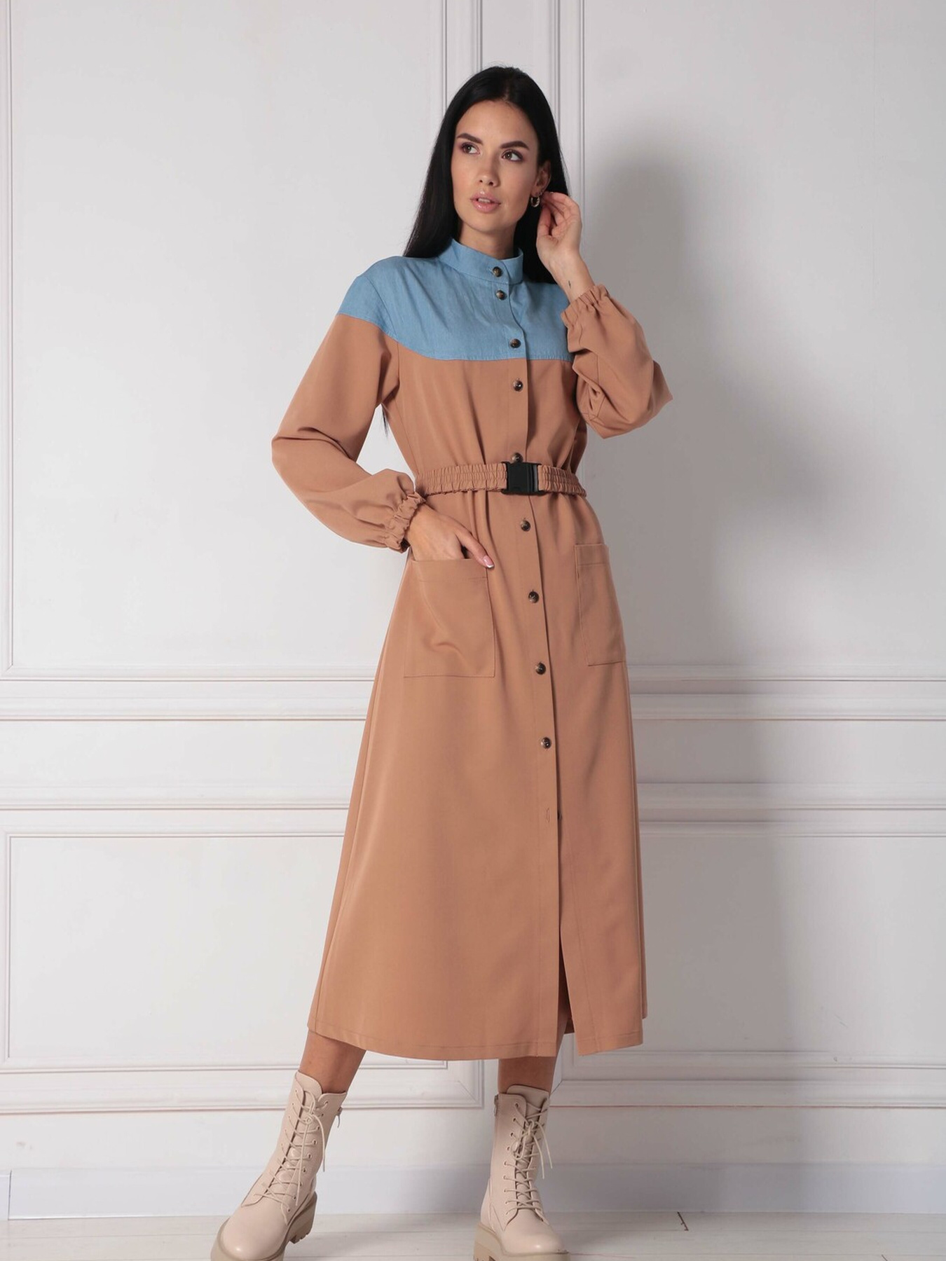 Платье миди RiMari модель 12-blakitnij-kemel Фото