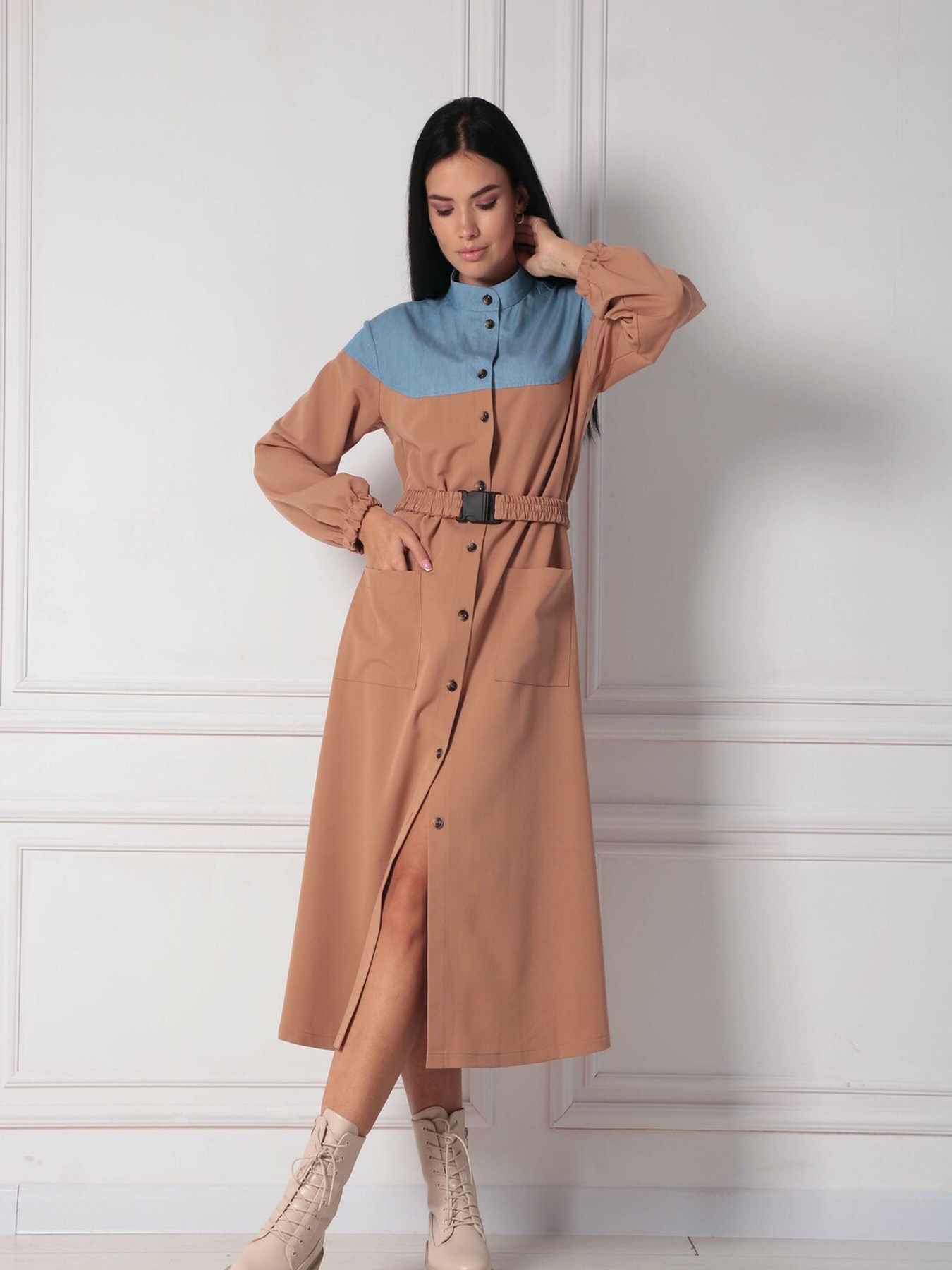 Платье миди RiMari модель 12-blakitnij-kemel Фото