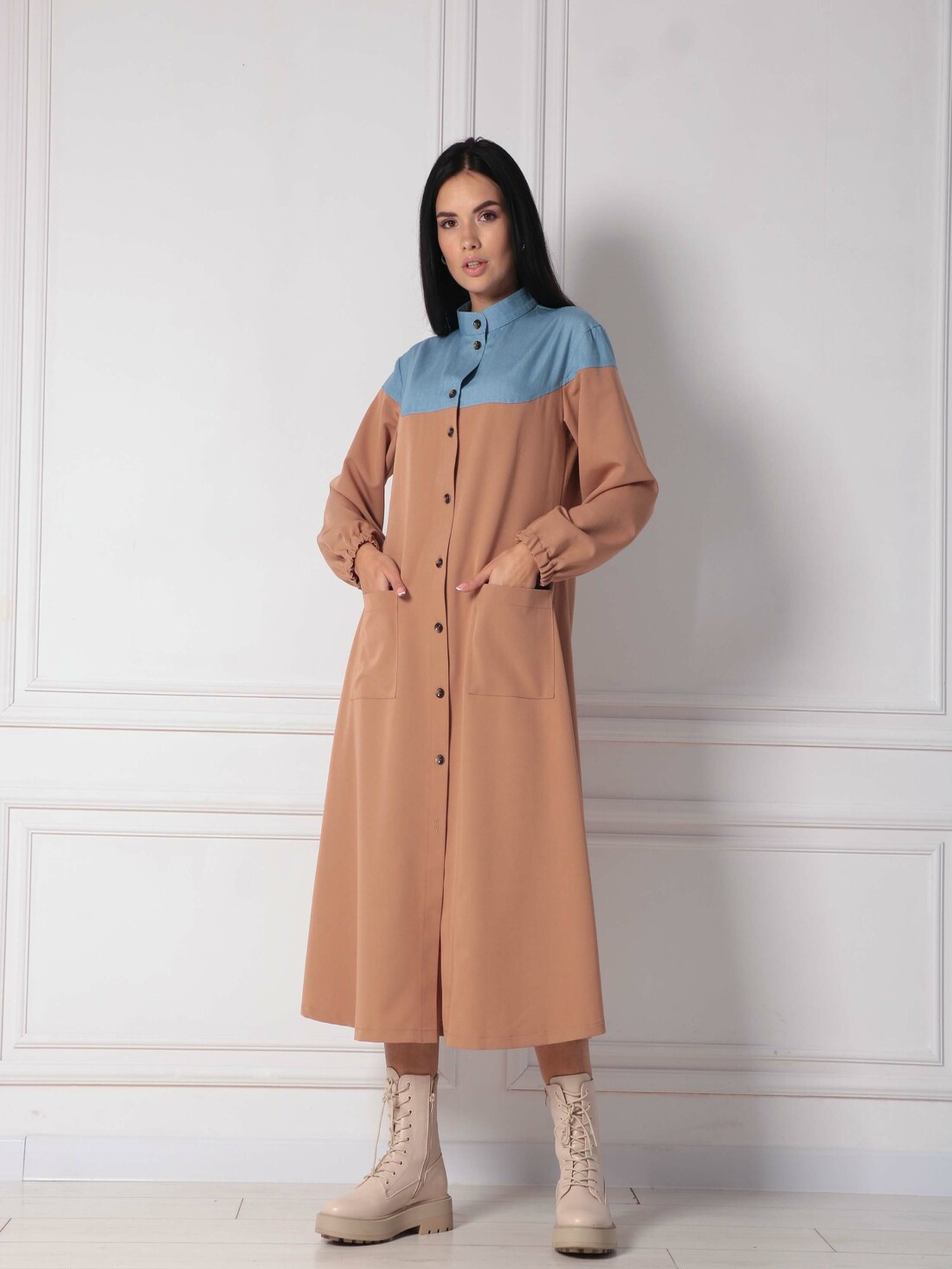 Платье миди RiMari модель 12-blakitnij-kemel Фото