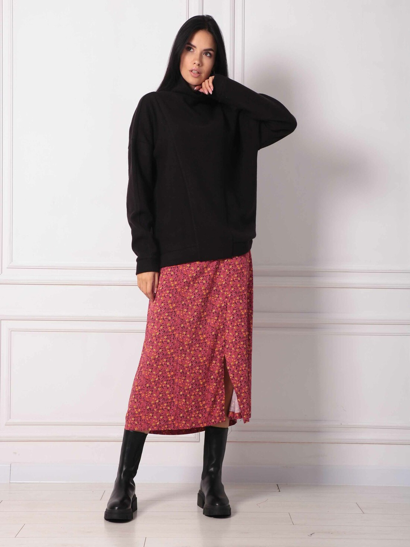 Спідниця міді RiMari модель 0322-terakot Фото