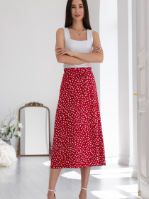 Юбка миди RiMari модель 0322-chervonij-print Фото