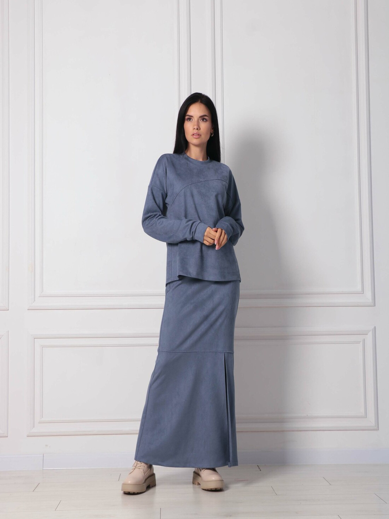 Юбка макси RiMari модель 0222-dzhins Фото