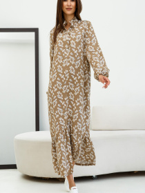 Платье макси RiMari модель 1322-kapuchino-print Фото