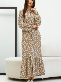 Платье макси RiMari модель 1322-kapuchino-print Фото