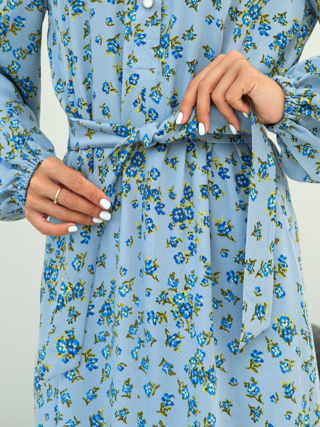 Платье макси RiMari модель 1322-blakitnij-print Фото