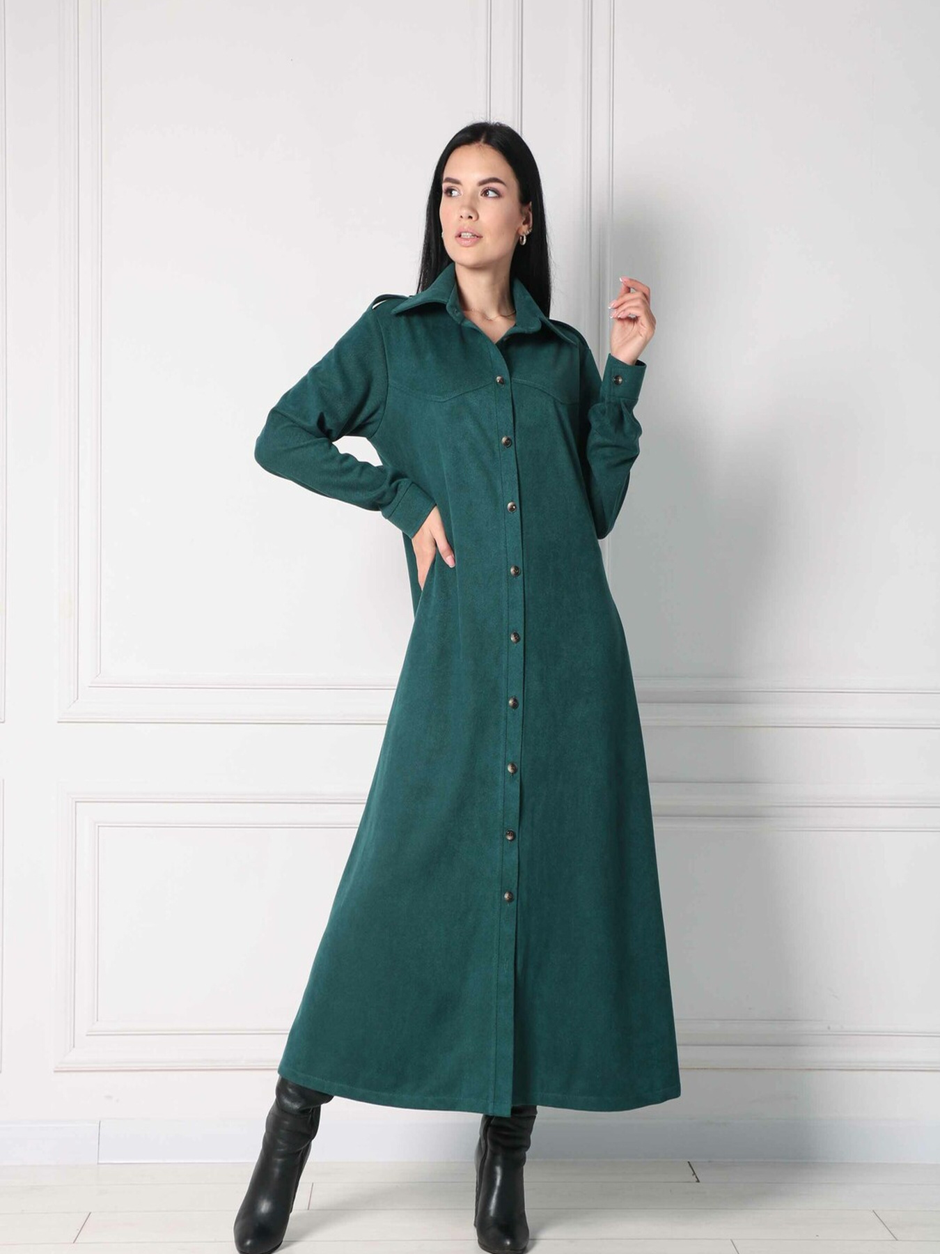 Платье макси RiMari модель 0922-smaragdovij Фото