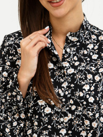 Платье макси RiMari модель 20-chornij-z-bezhevim Фото