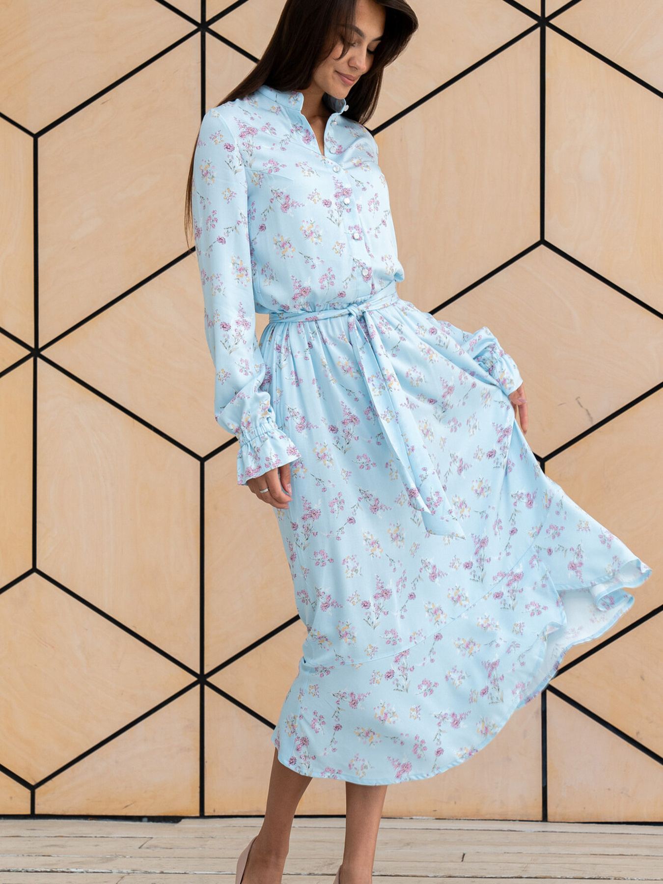 Сукня максі RiMari модель 20-svtlo-blakitnij Фото