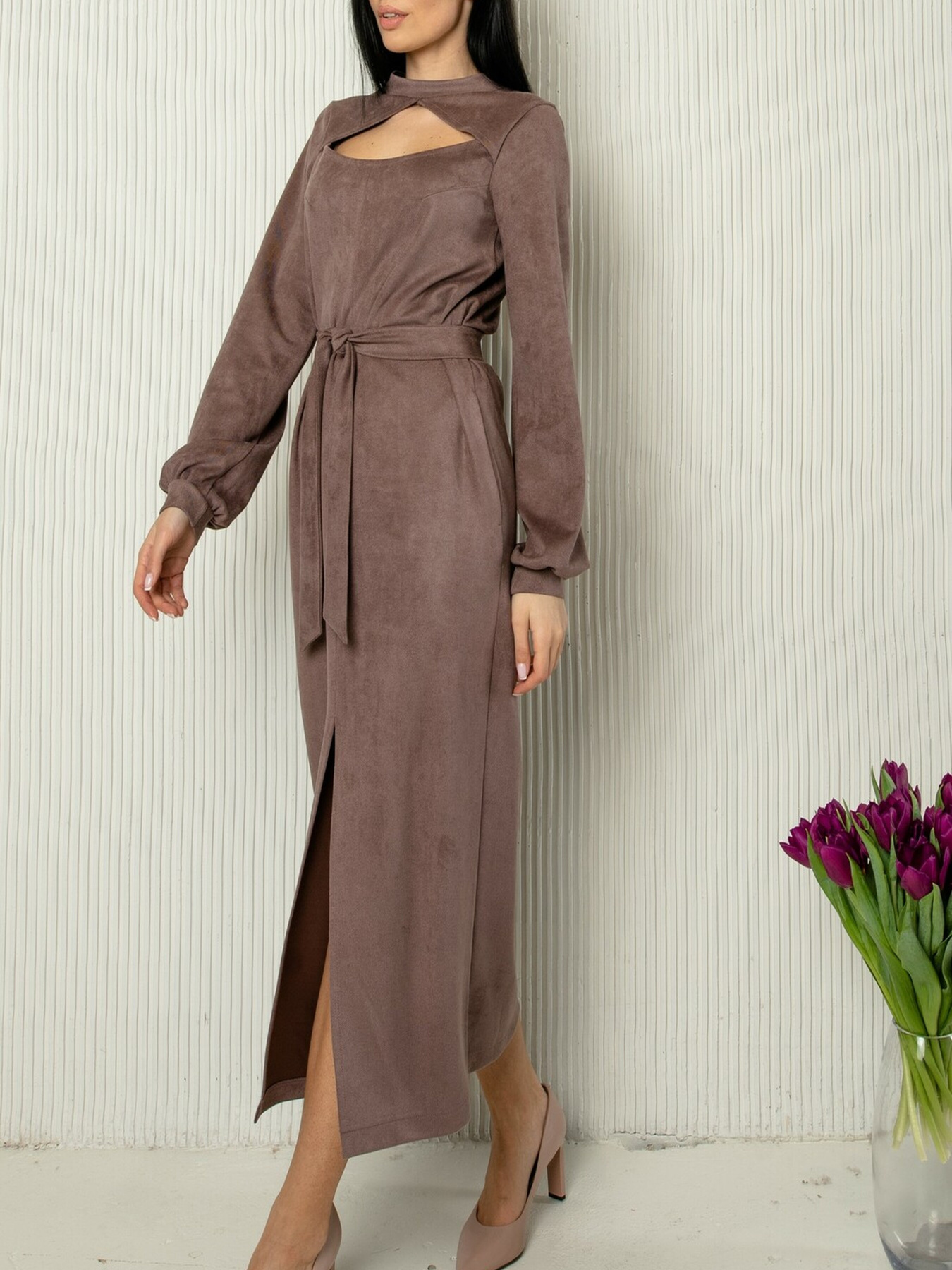 Платье макси RiMari модель 0722-kapuchino Фото