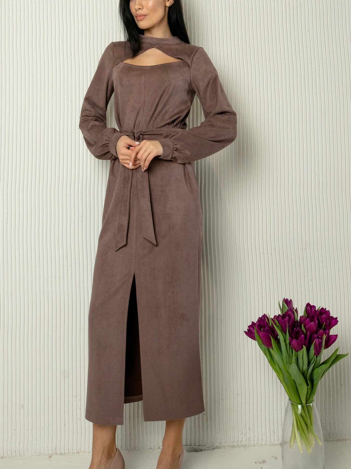 Сукня максі RiMari модель 0722-kapuchino Сукня максі RiMari модель 0722-kapuchino Фото