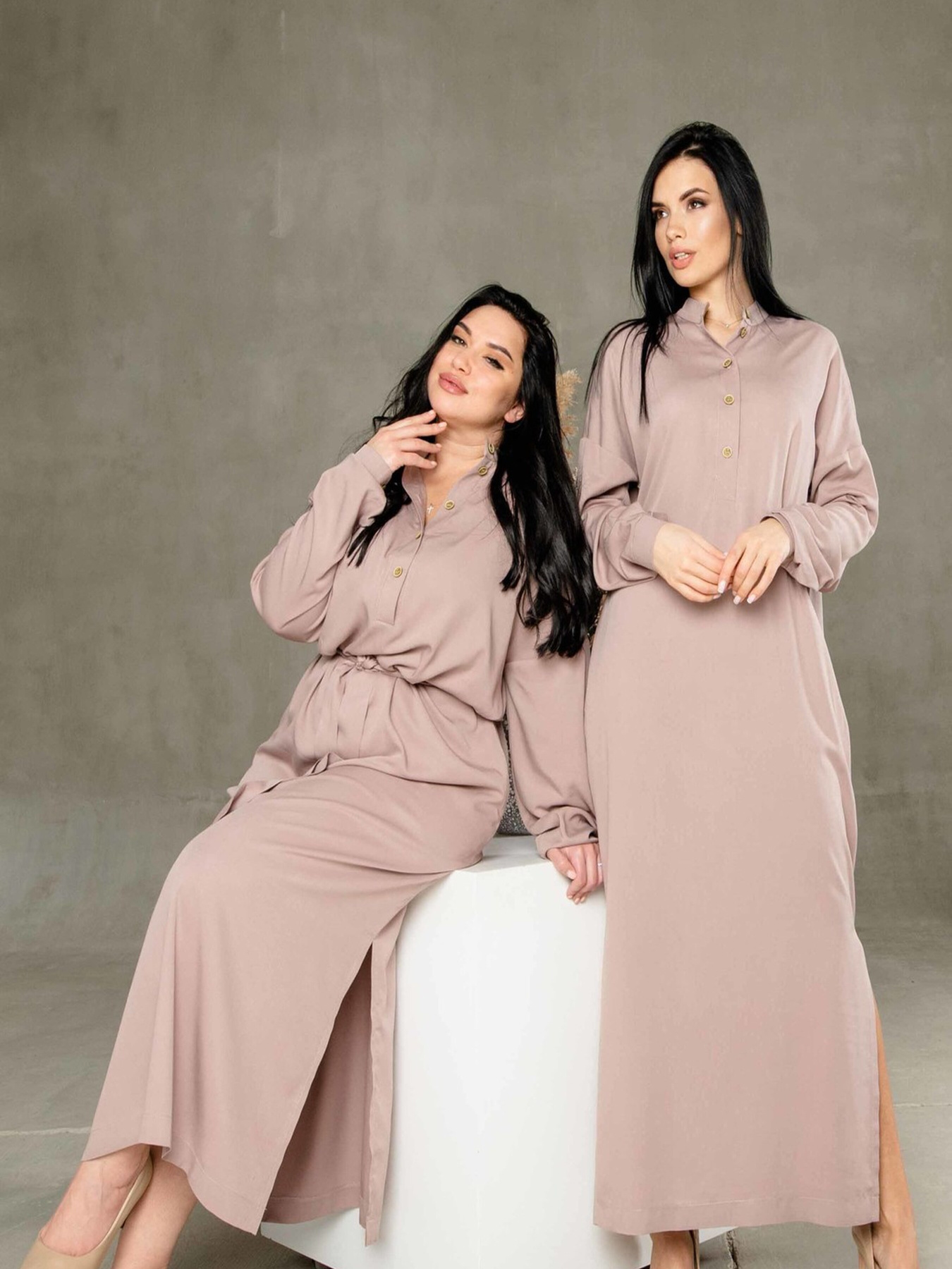 Платье макси RiMari модель 0122-bezh Фото