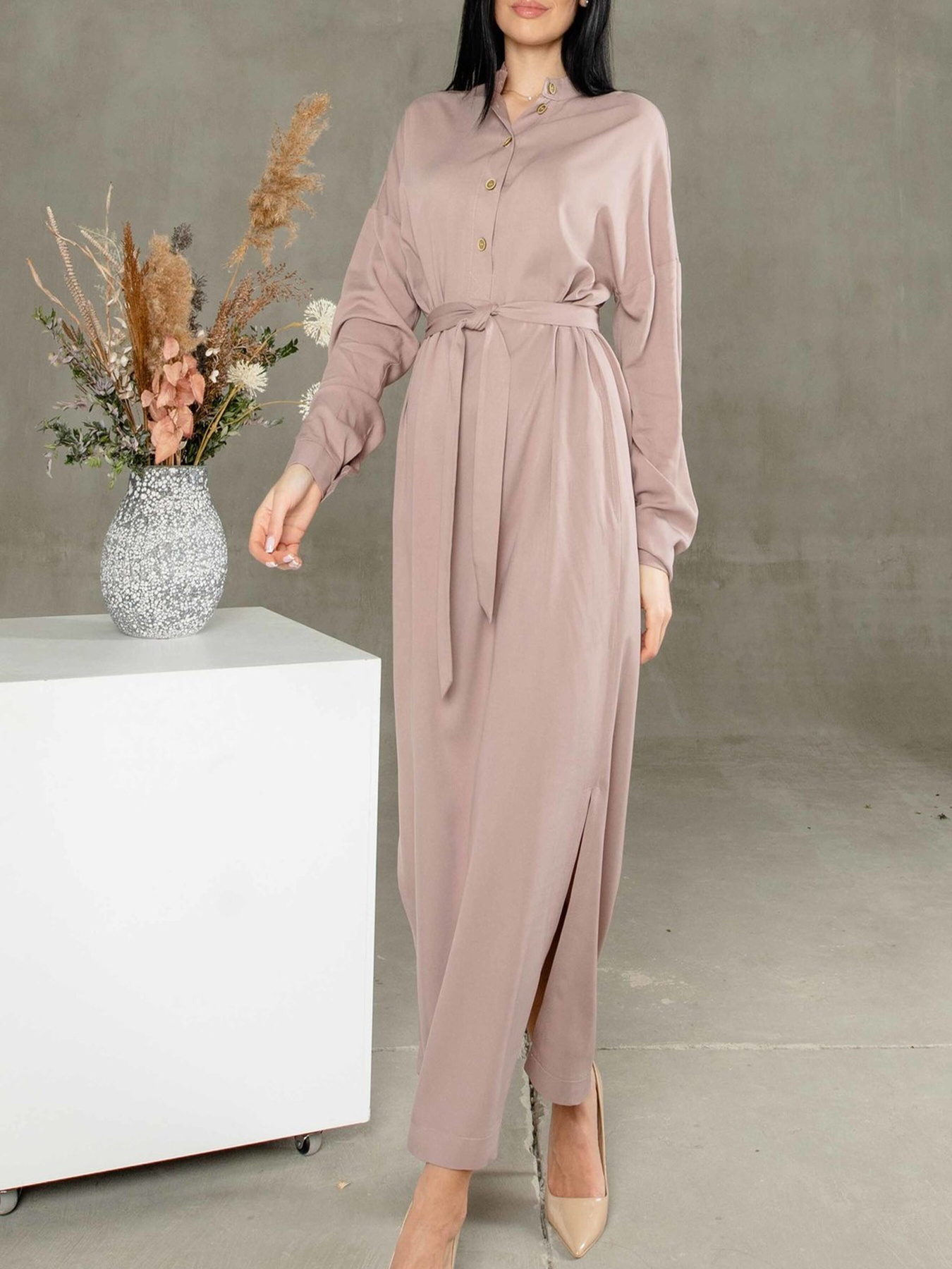 Платье макси RiMari модель 0122-bezh Фото