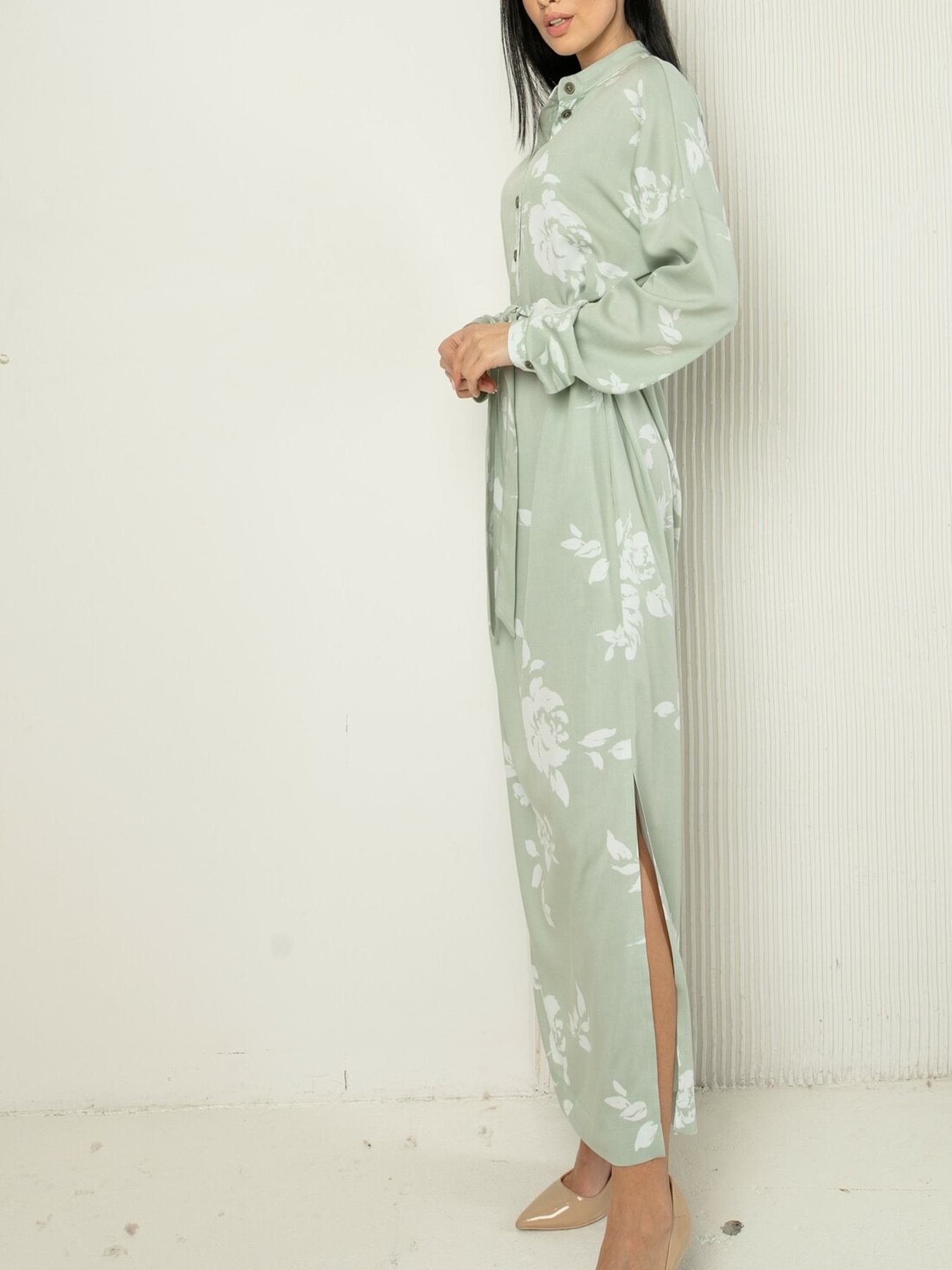 Платье макси RiMari модель 0122-svtla-olivka Фото