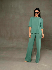 Брюки палаццо RiMari модель 0122-olivka Фото