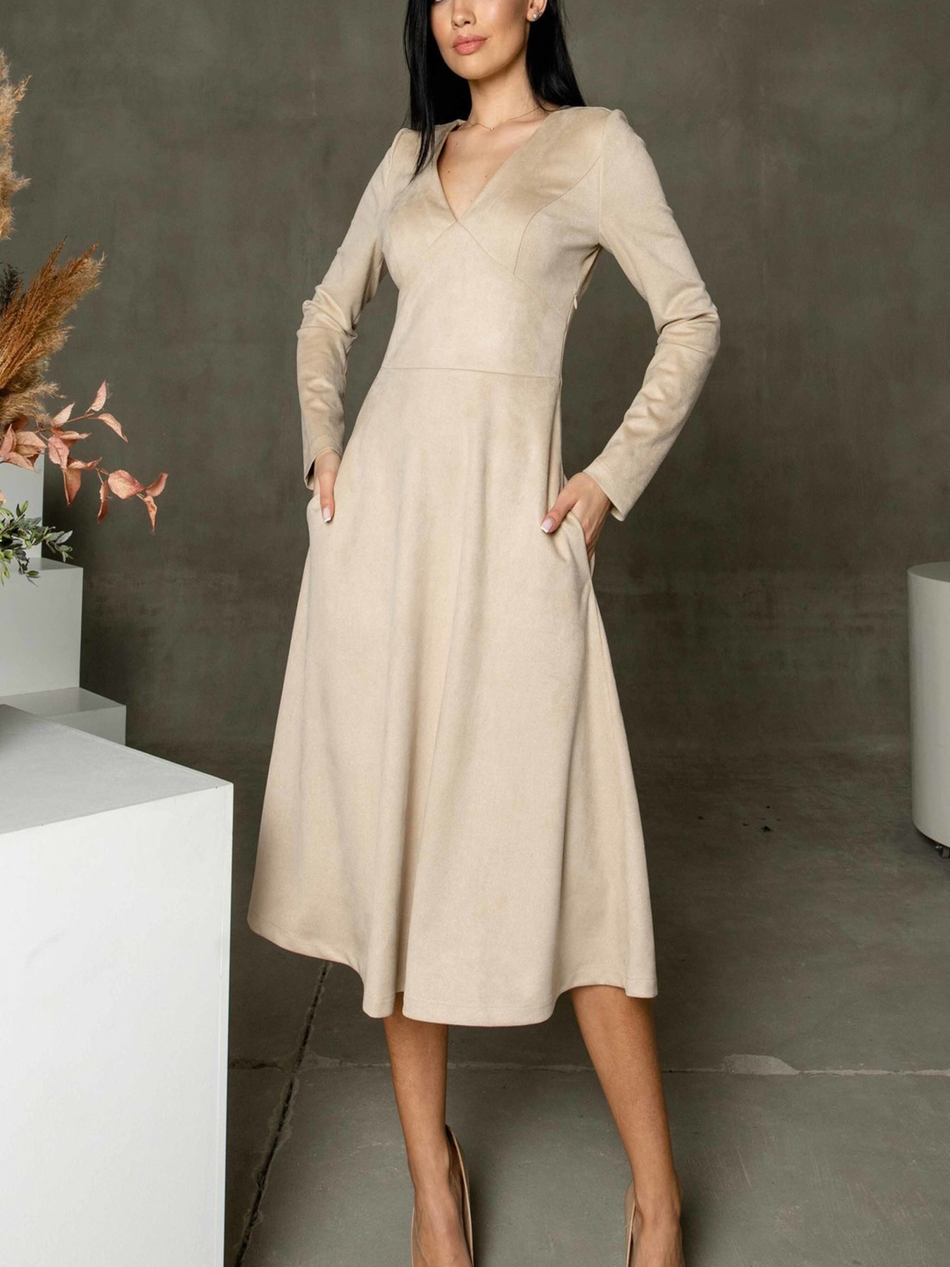 Сукня міді RiMari модель 0922-kremovij Фото