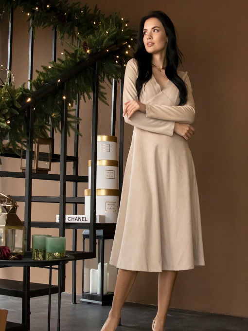 Платье миди RiMari модель 0922-kremovij Фото