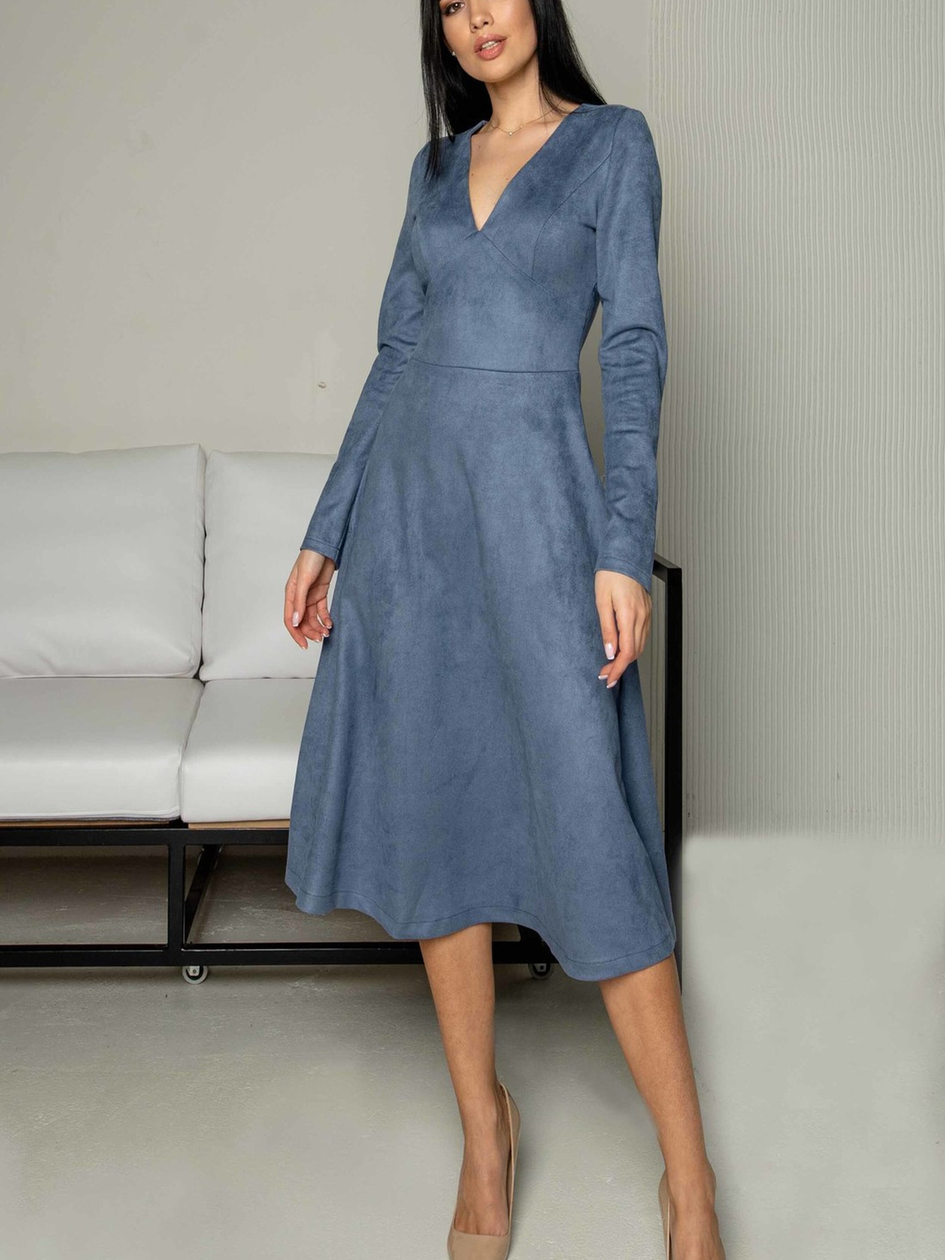 Платье миди RiMari модель 0922-dzhins Фото