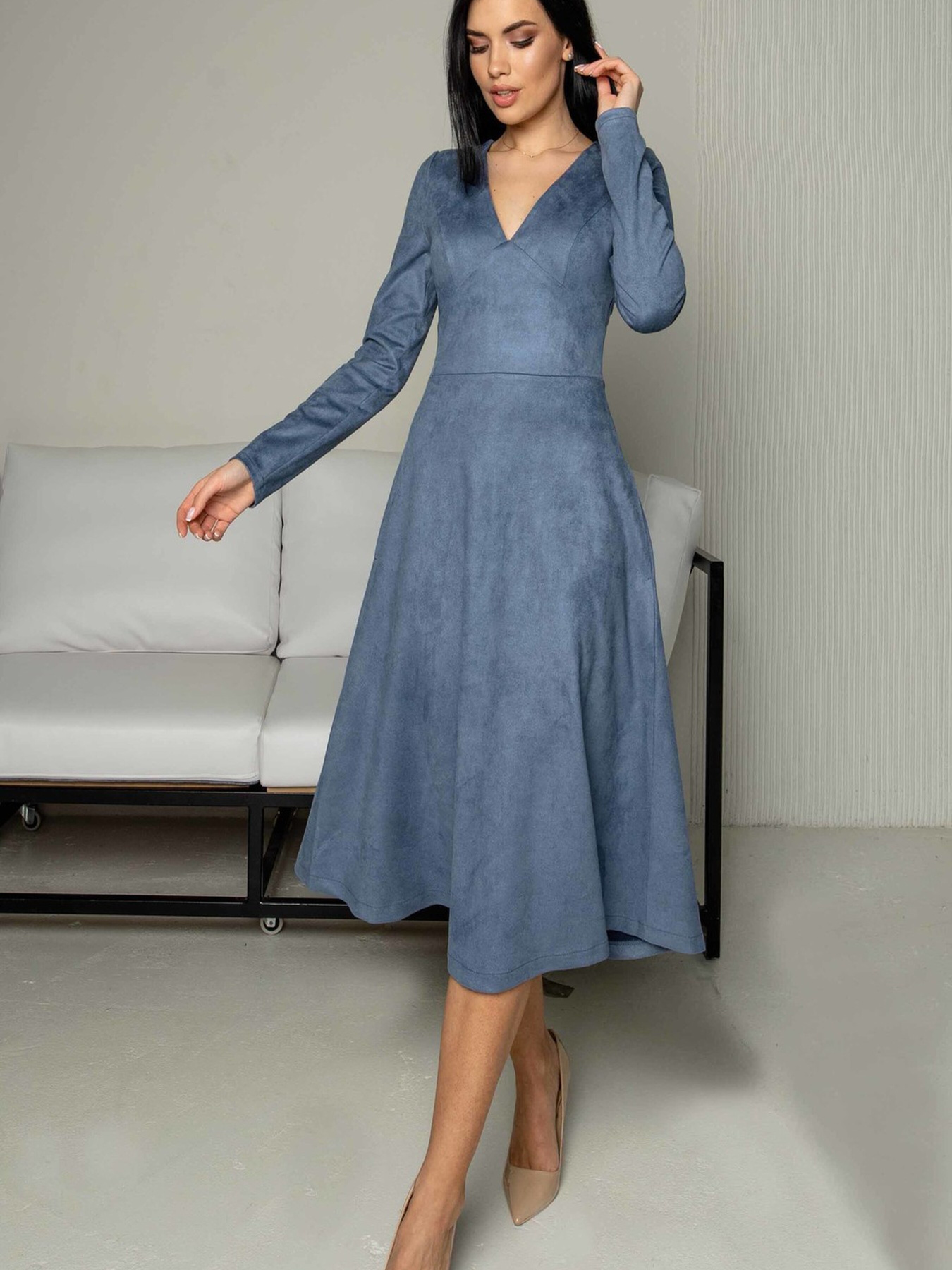 Платье миди RiMari модель 0922-dzhins Фото