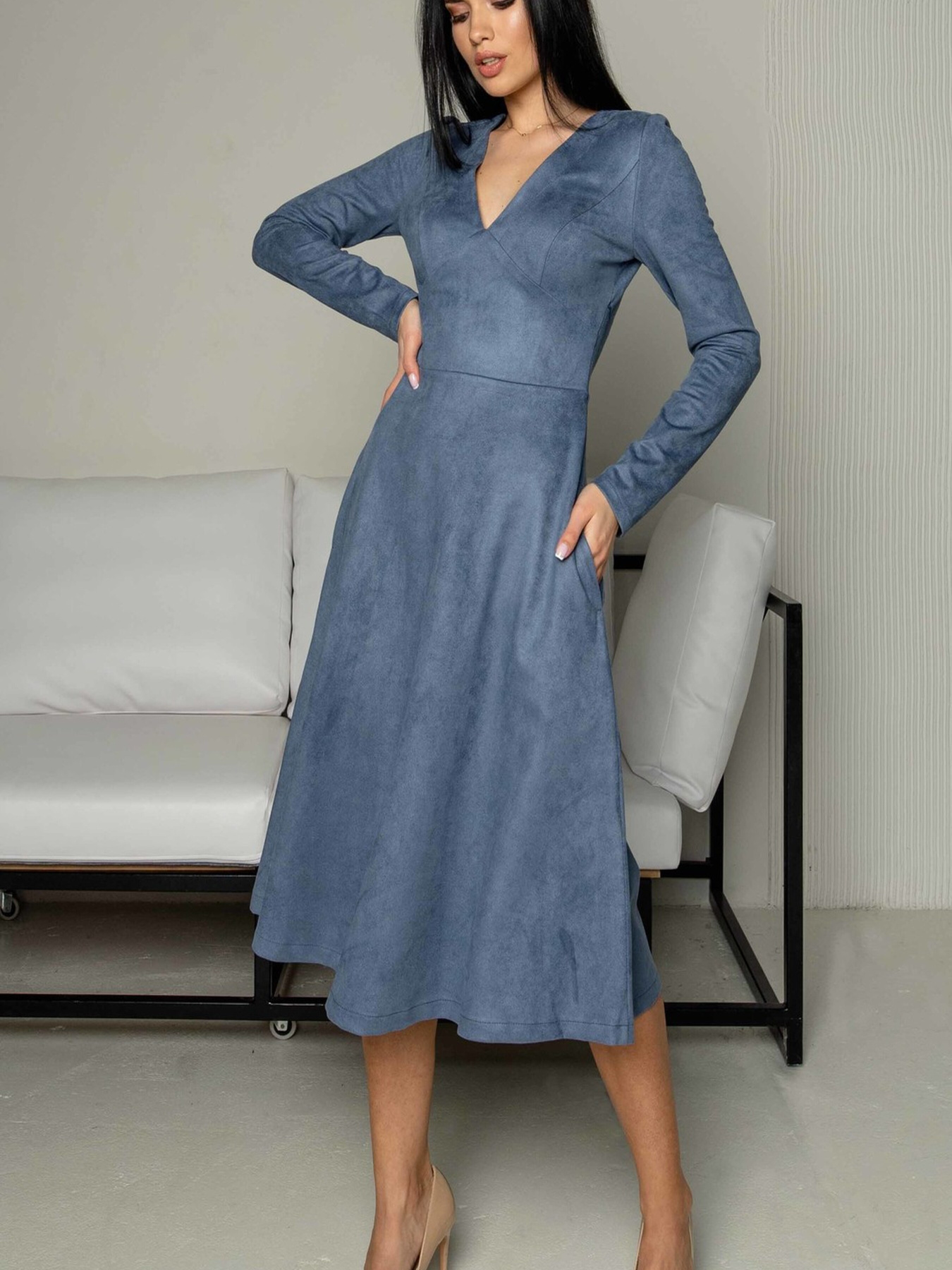 Платье миди RiMari модель 0922-dzhins Фото