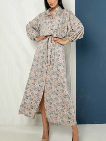 Сукня міді RiMari Модель 0622-bezh-print Фото