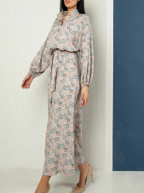 Платье миди RiMari модель 0622-bezh-print Фото