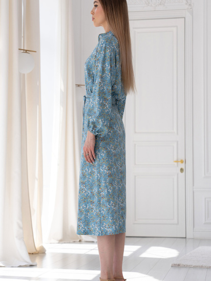 Сукня міді RiMari модель 0622-blakitnij-print — фото 3 - INTERTOP