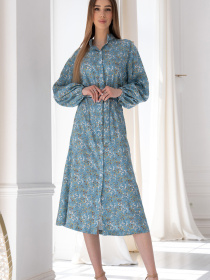 Платье миди RiMari модель 0622-blakitnij-print Фото