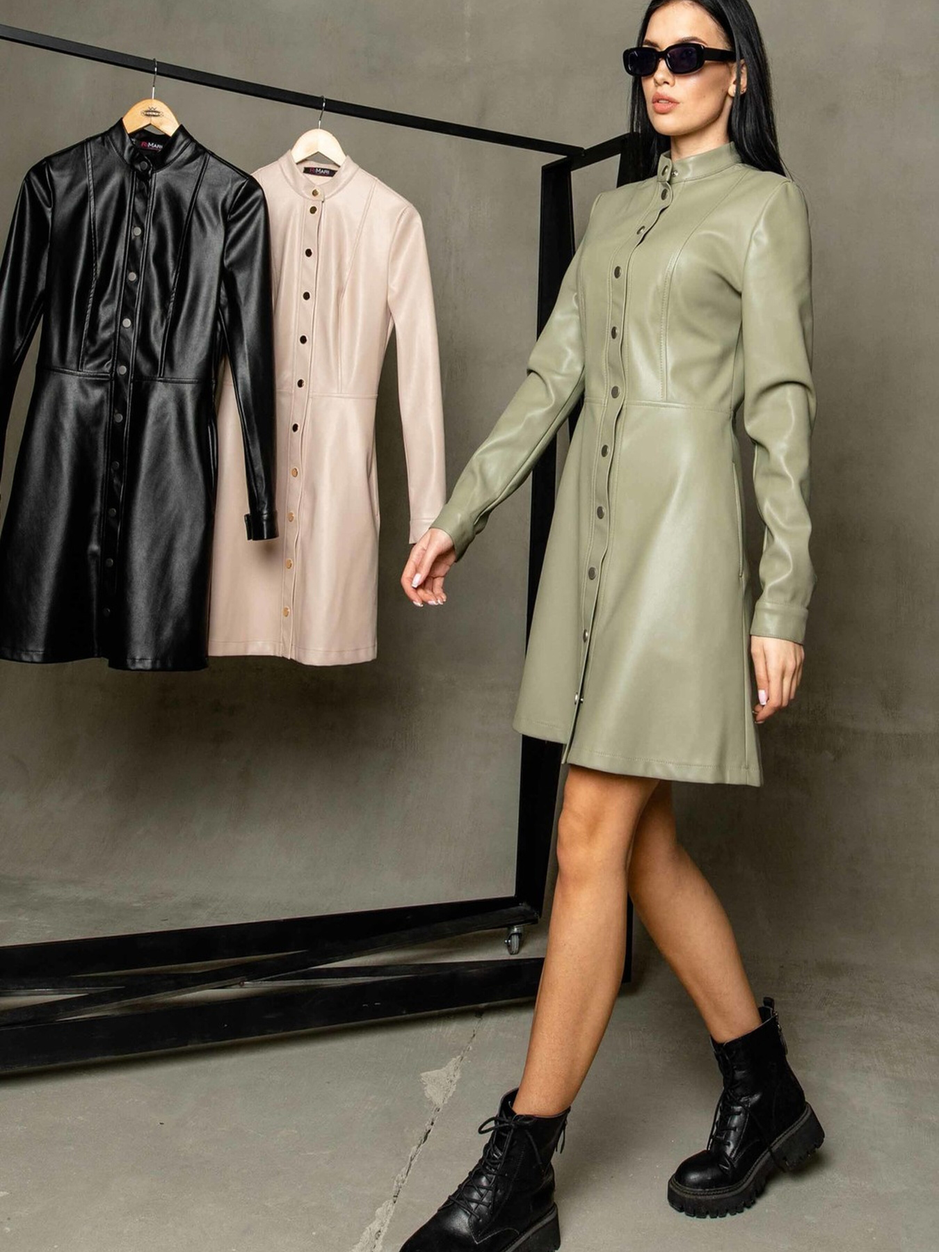 Платье мини RiMari модель 0222-olivka Фото