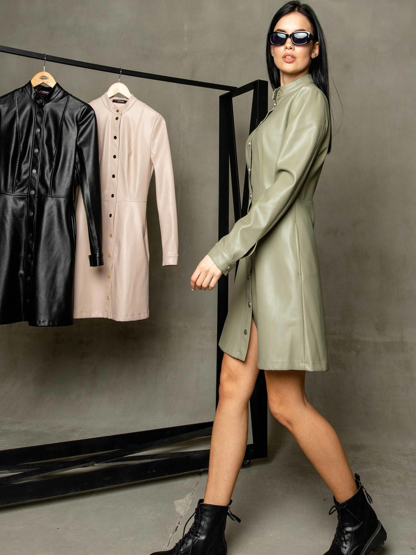 Платье мини RiMari модель 0222-olivka Фото