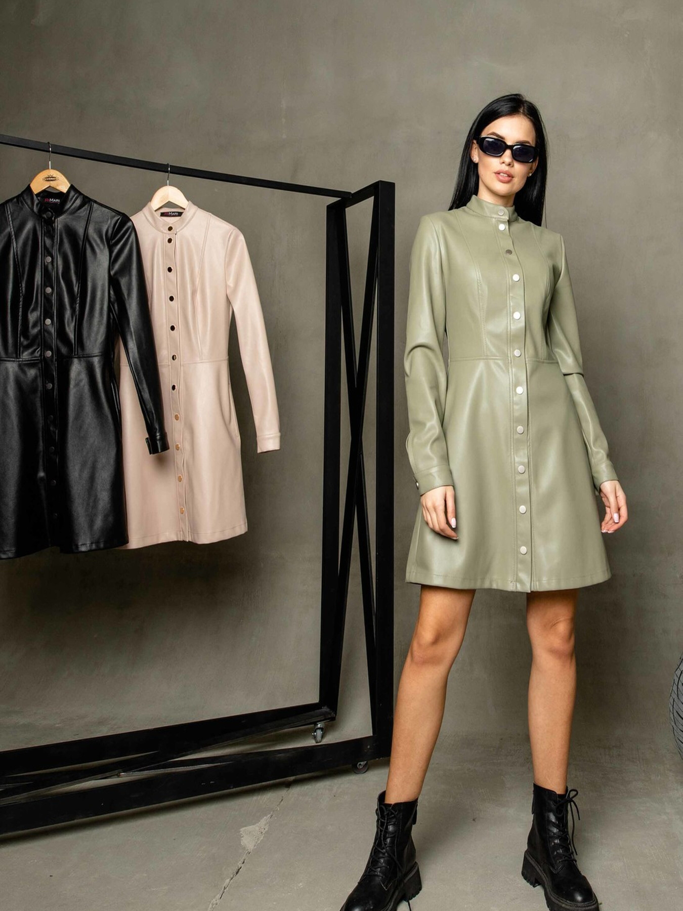 Платье мини RiMari модель 0222-olivka Фото