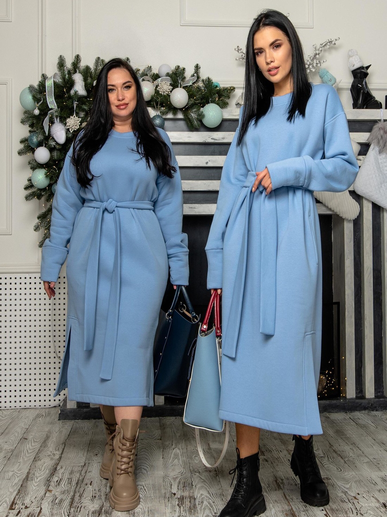 Платье миди RiMari модель 3521-blakitnij Фото