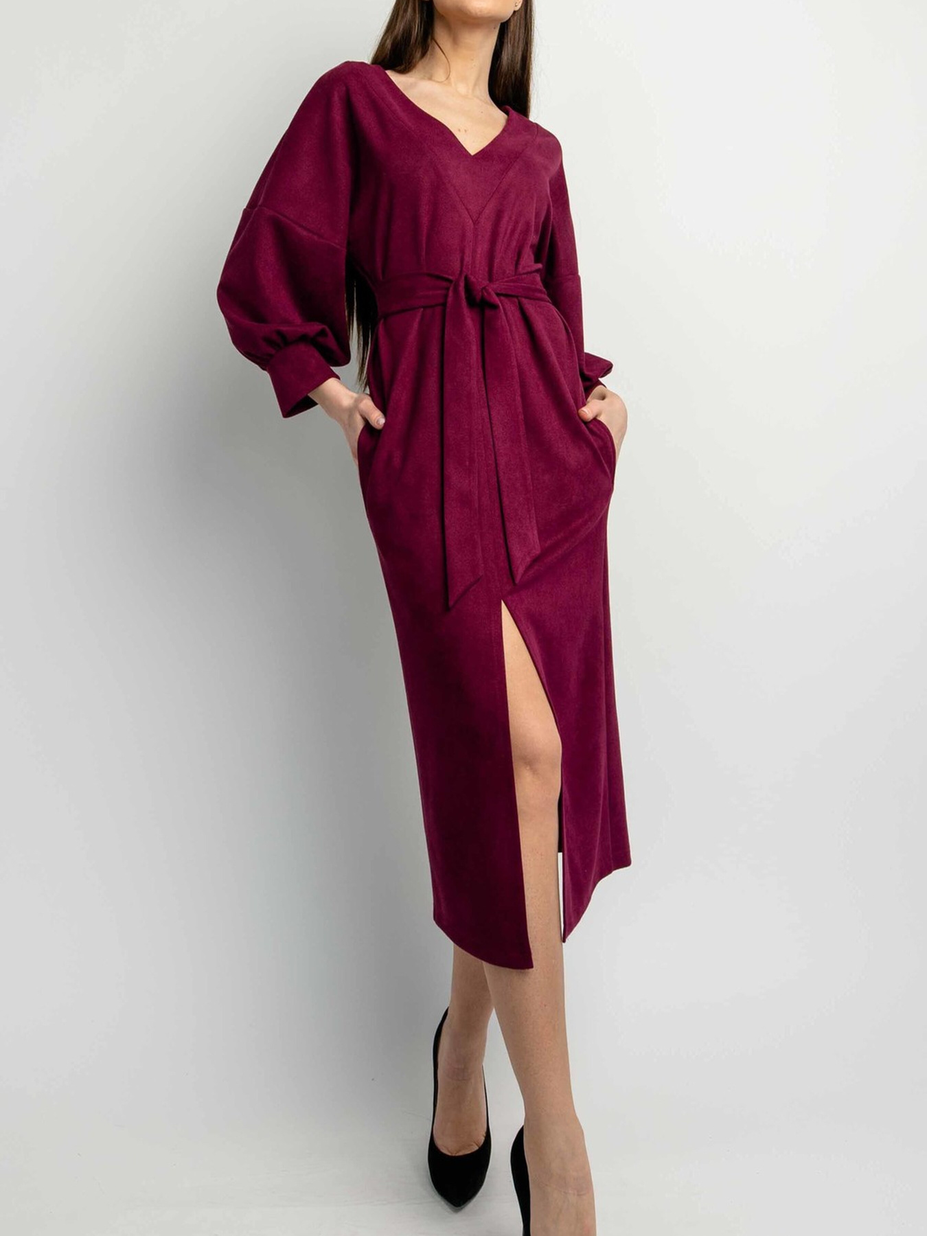 Платье миди RiMari модель 01-marsala Фото