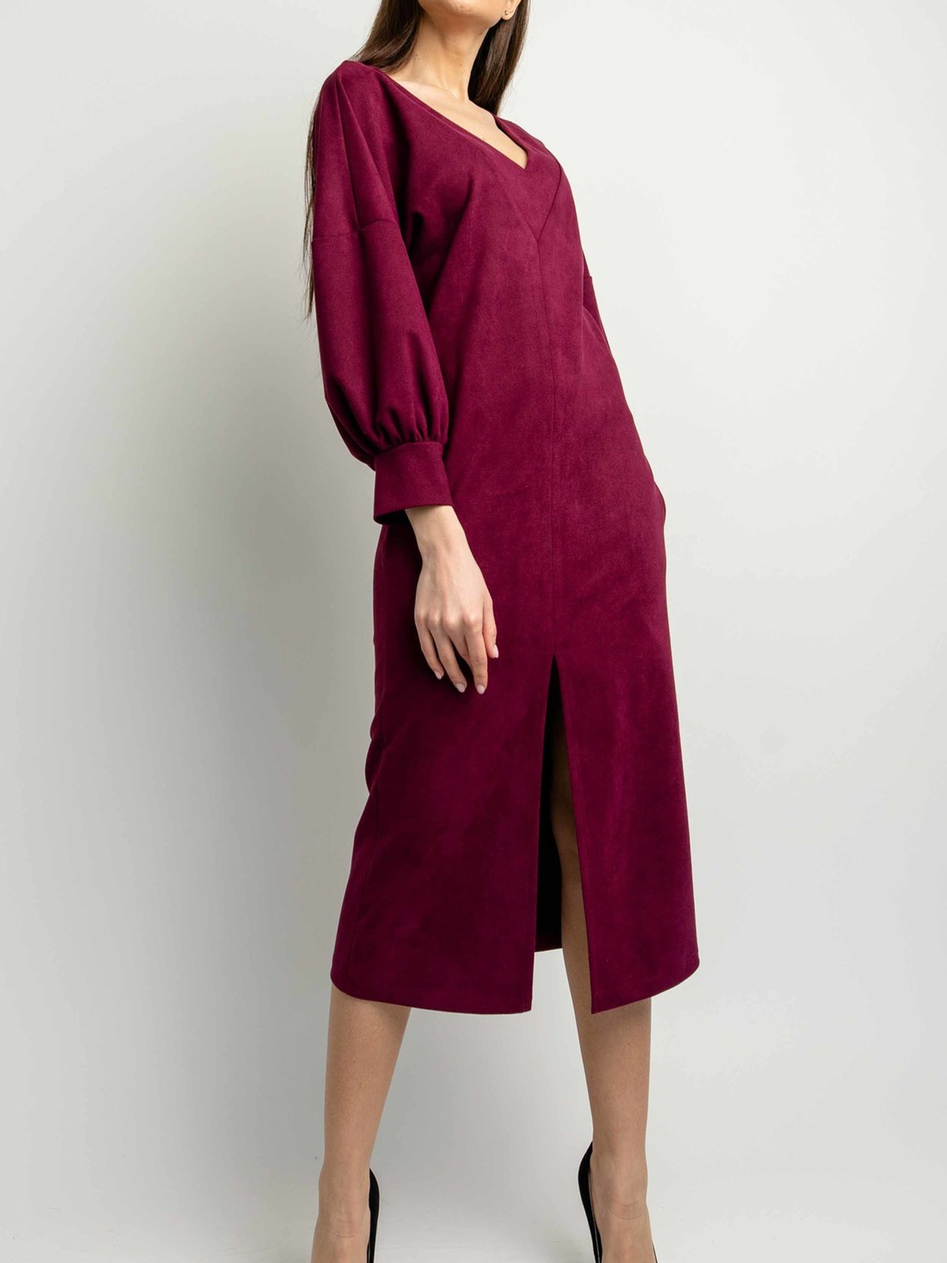 Платье миди RiMari модель 01-marsala Фото