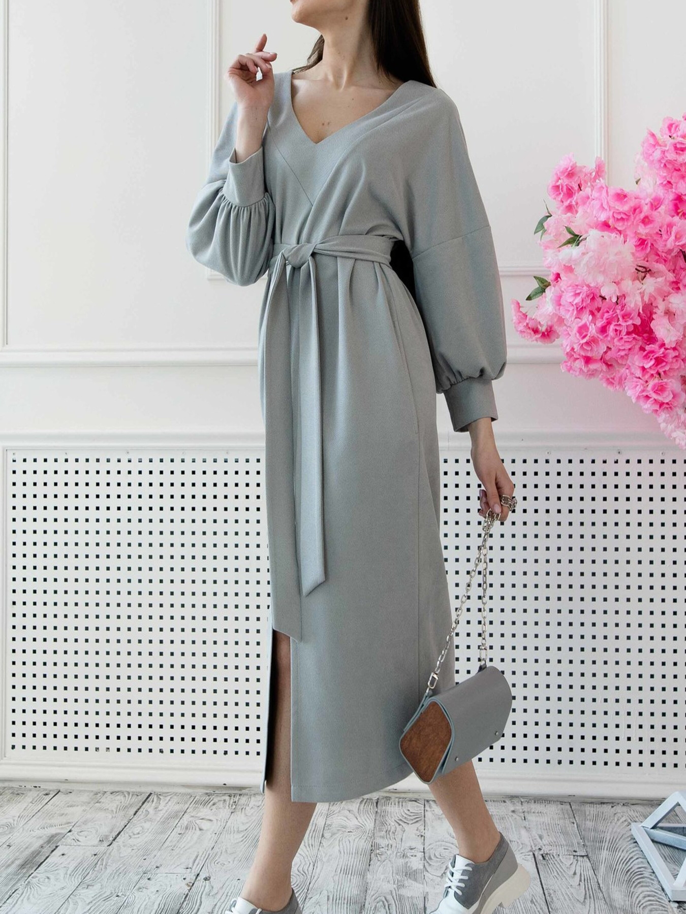 Платье миди RiMari модель 01-srij Фото