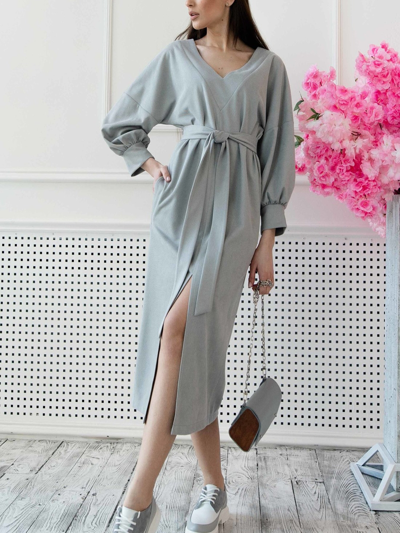 Платье миди RiMari модель 01-srij Фото