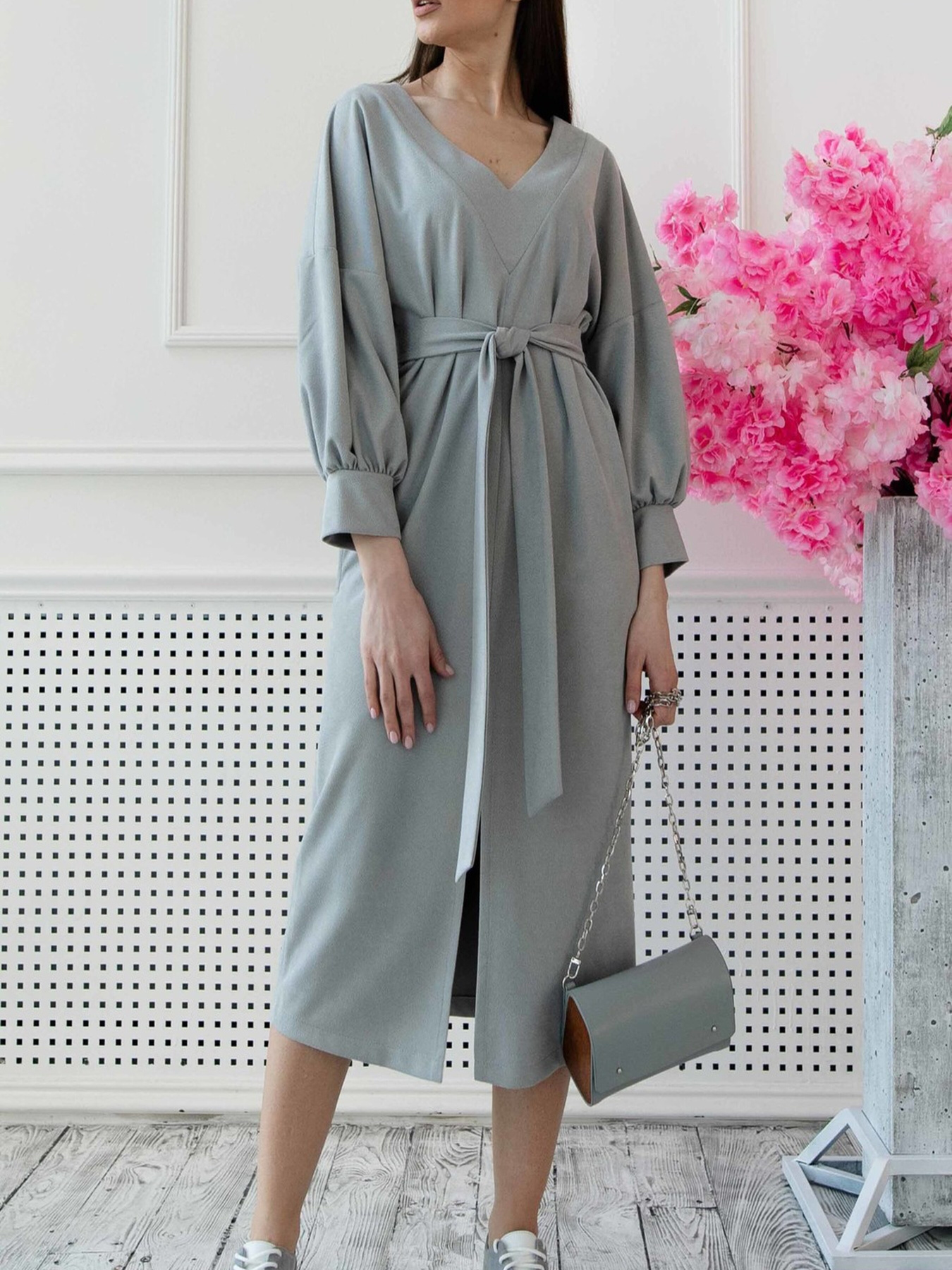 Платье миди RiMari модель 01-srij Фото