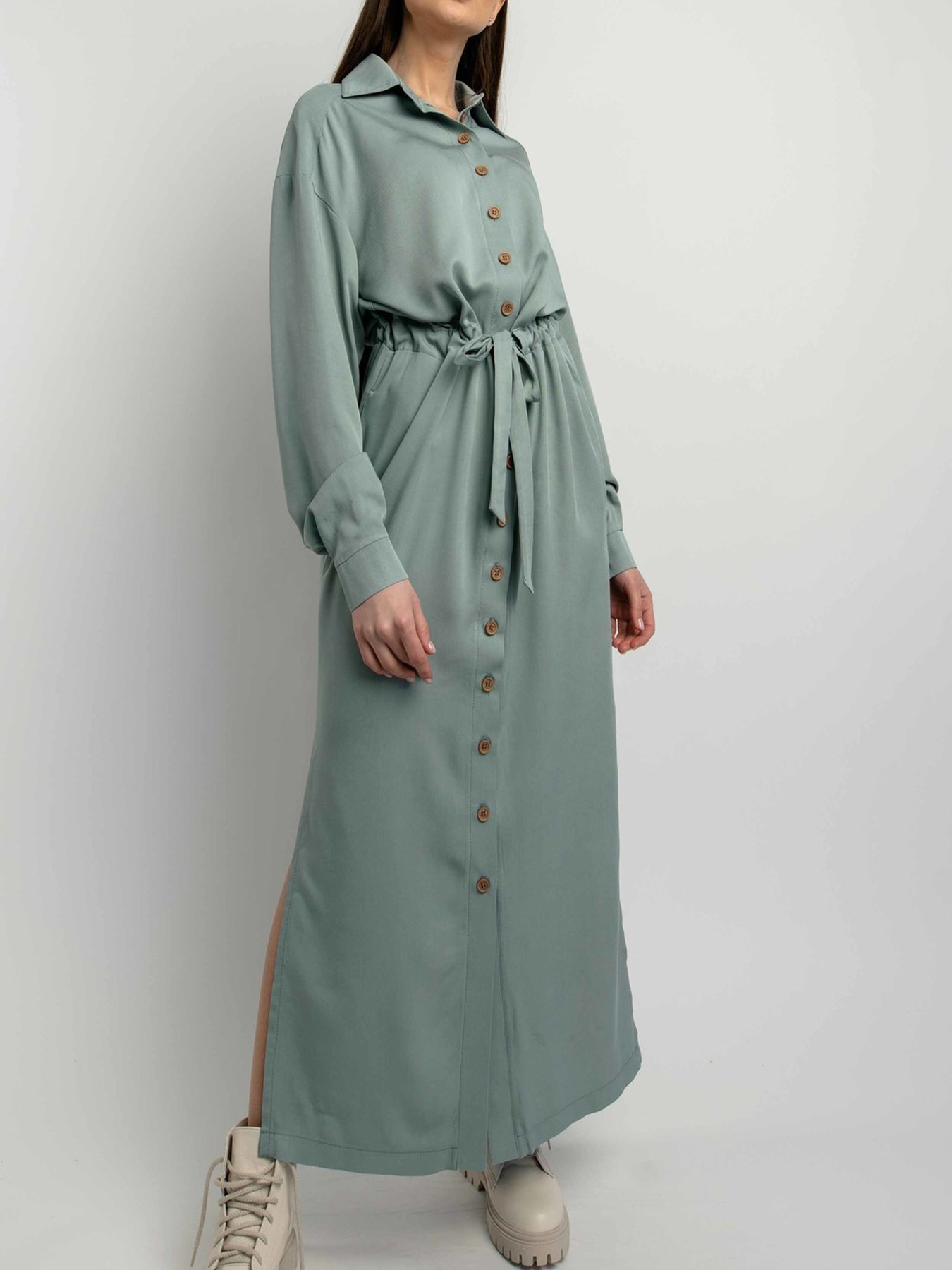 Платье макси RiMari модель 1121-olivka Фото