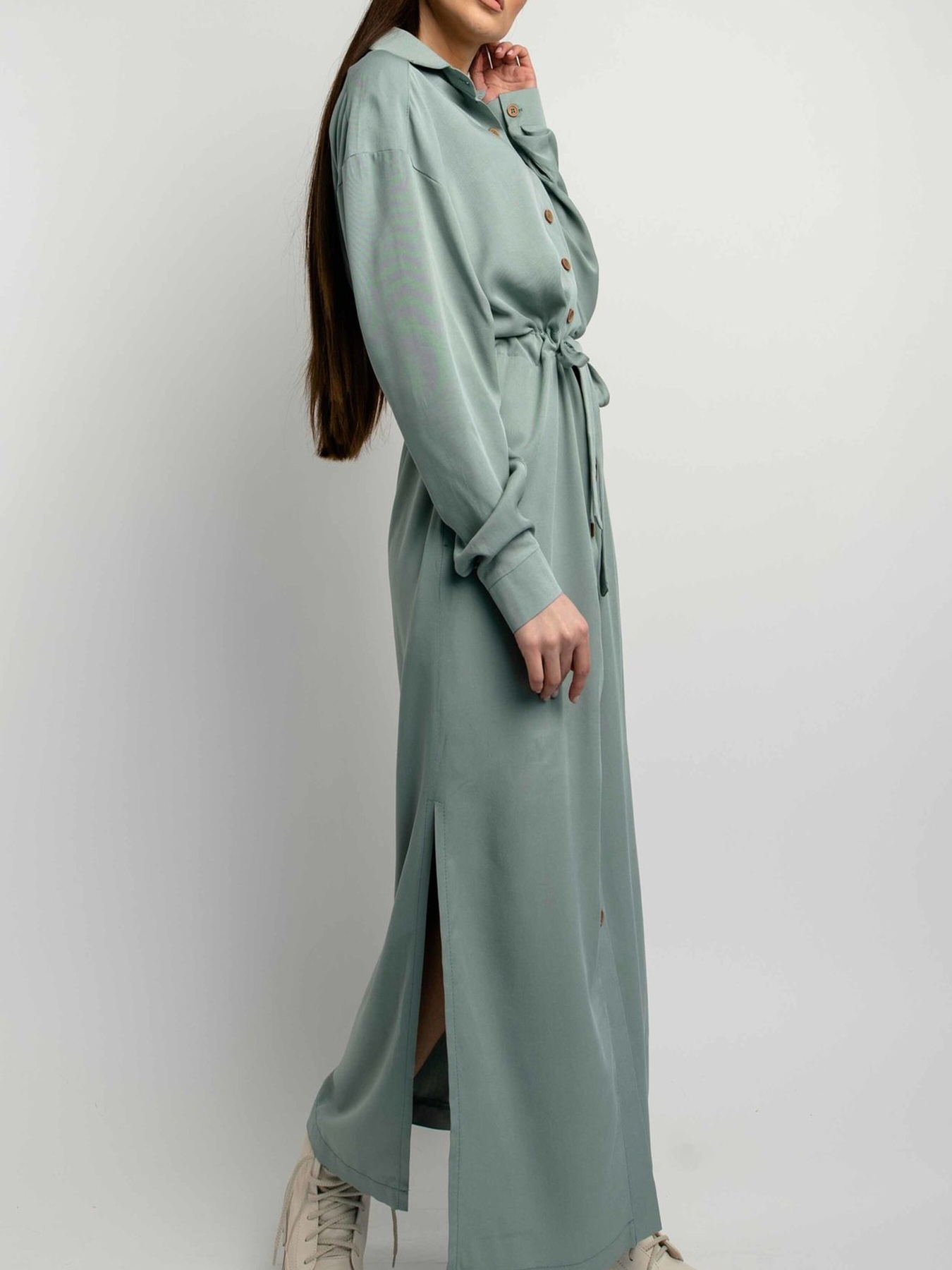 Платье макси RiMari модель 1121-olivka Фото