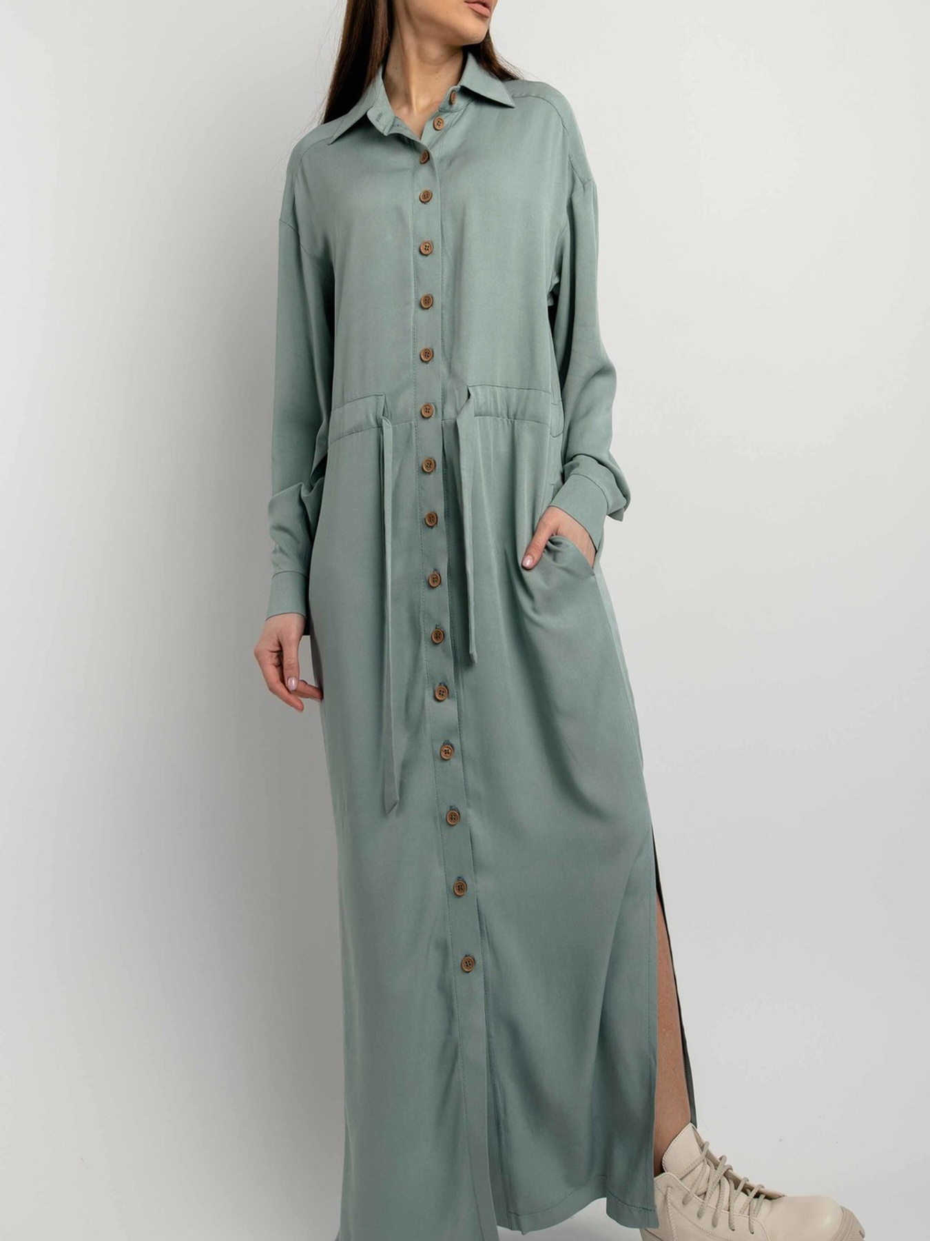 Платье макси RiMari модель 1121-olivka Фото