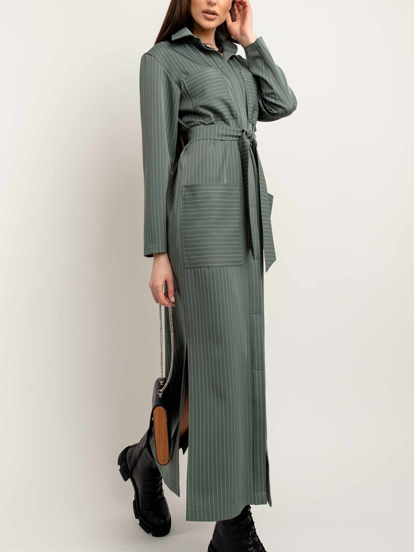 Платье макси RiMari модель 1021-olivka Фото