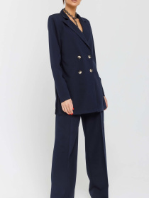 Повседневные штаны RiMari модель 0820-temno-sinj Повседневные штаны RiMari модель 0820-temno-sinj Фото