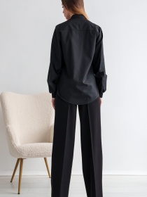 Повседневные штаны RiMari модель 0820-chornij Повседневные штаны RiMari модель 0820-chornij Фото