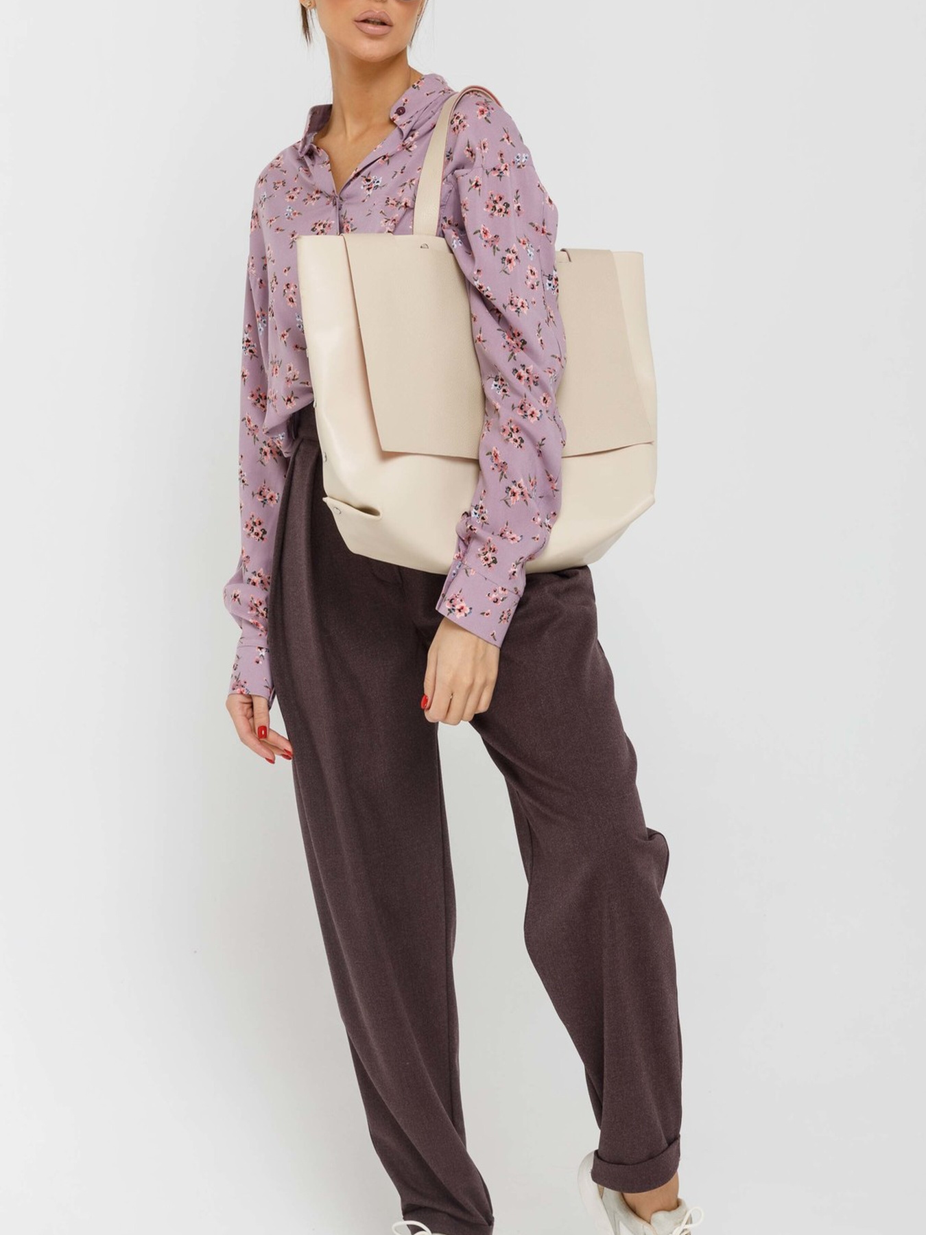 Штани повсякденні RiMari модель 0720-baklazhan Фото